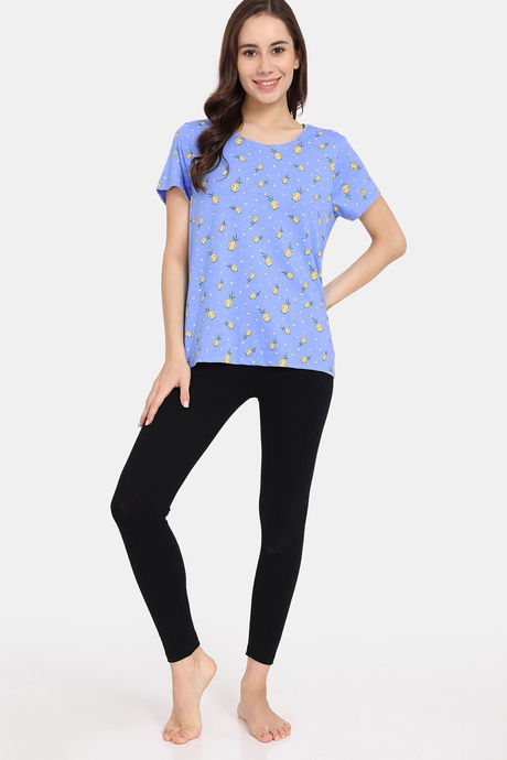 Rosaline Bloom Fest Knit Cotton Top (Pack of 2) -  Blue Green — image 10